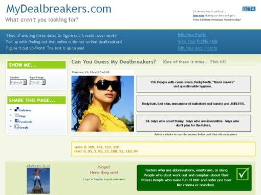 MyDealbreakers.com