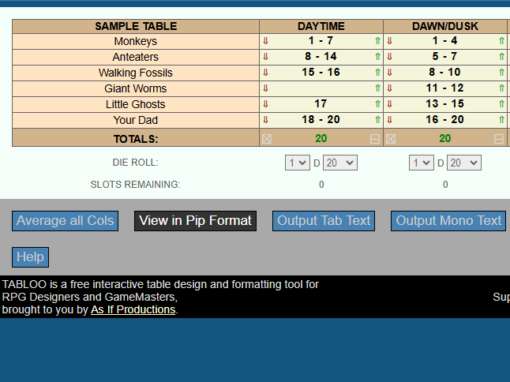 TABLOO – Table Formatting Tool