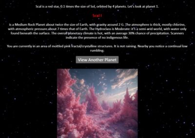 DayTrippers Random Planet Generator