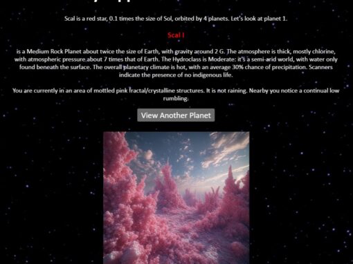 DayTrippers Random Planet Generator